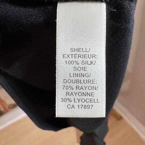 Silk black sleeveless Banana Republic dress - S - Picture 4 of 4